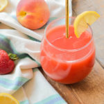 Homemade Strawberry Peach Drinking Vinegar