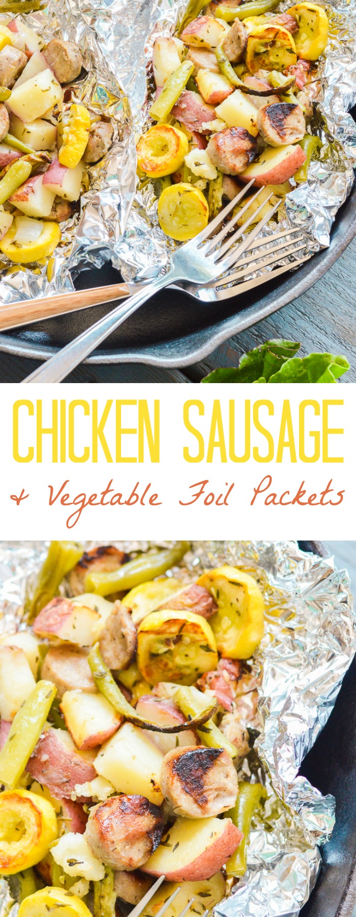 Chicken Sausage and Vegetable Foil Packets are perfect for the grill. They're Paleo, gluten-free, dairy-free, healthy, and easy!