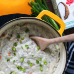 baked sweet potato soup with Silk coconut milk