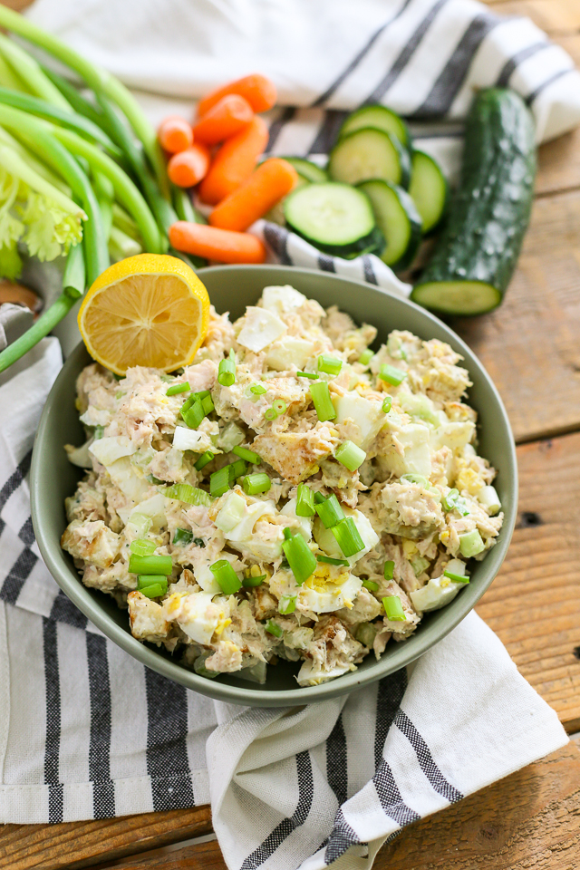 The Ultimate Triple Tuna Egg Potato Salad - Clean Eating Veggie Girl