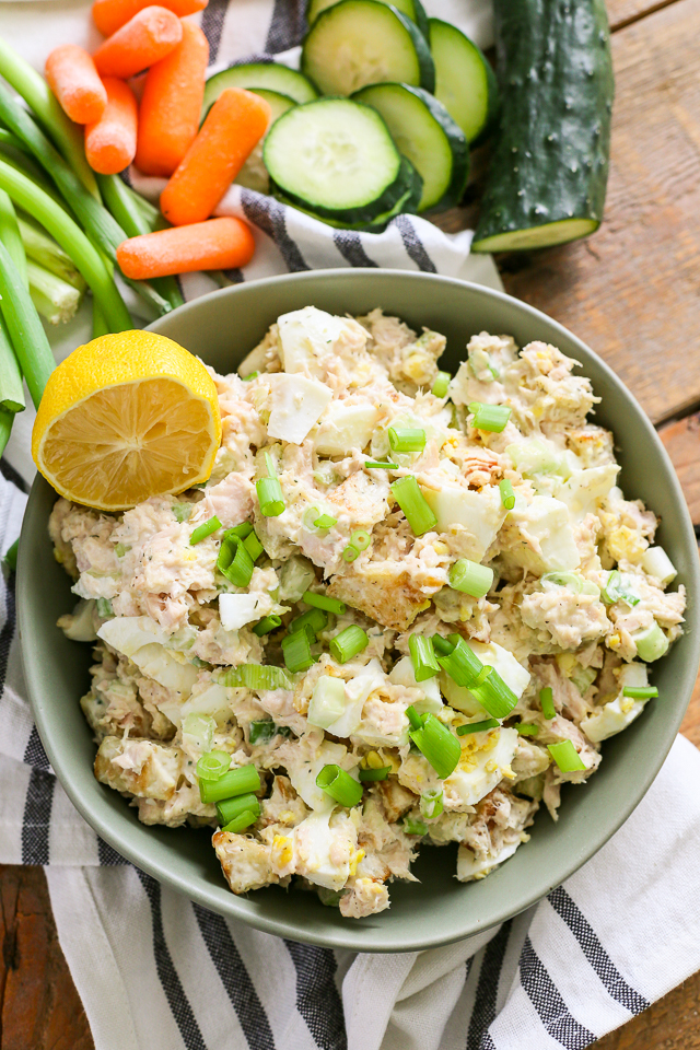 The Ultimate Triple Tuna Egg Potato Salad - Clean Eating Veggie Girl