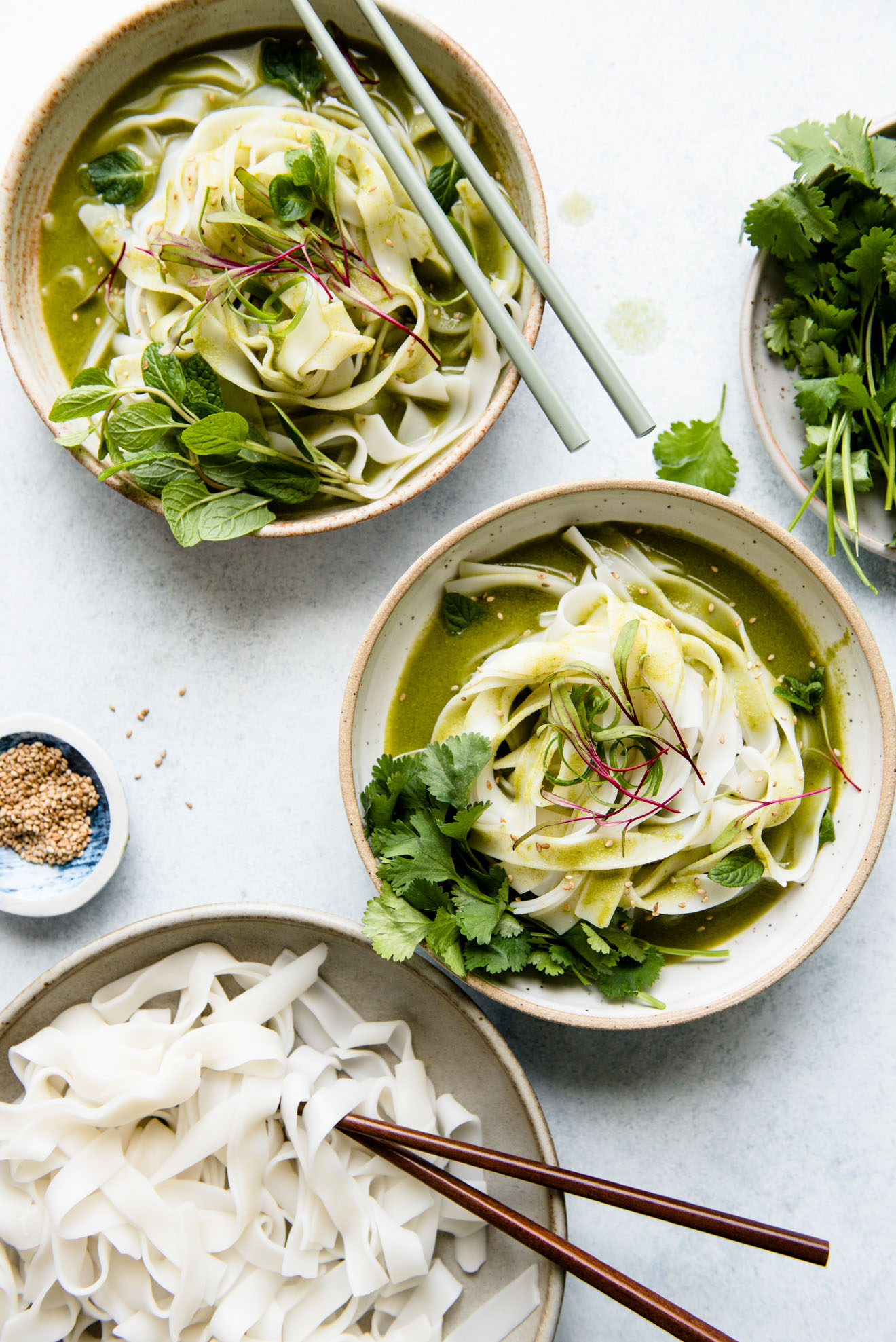Green Curry Noodles Bowl