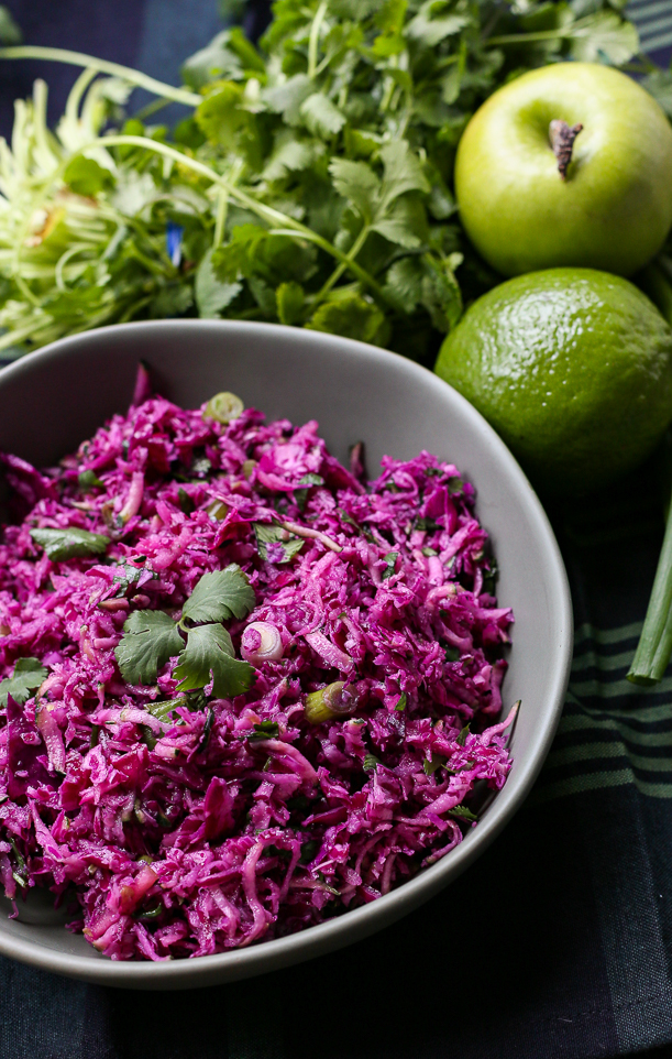 Purple Paleo Mayo-Free Coleslaw Recipe