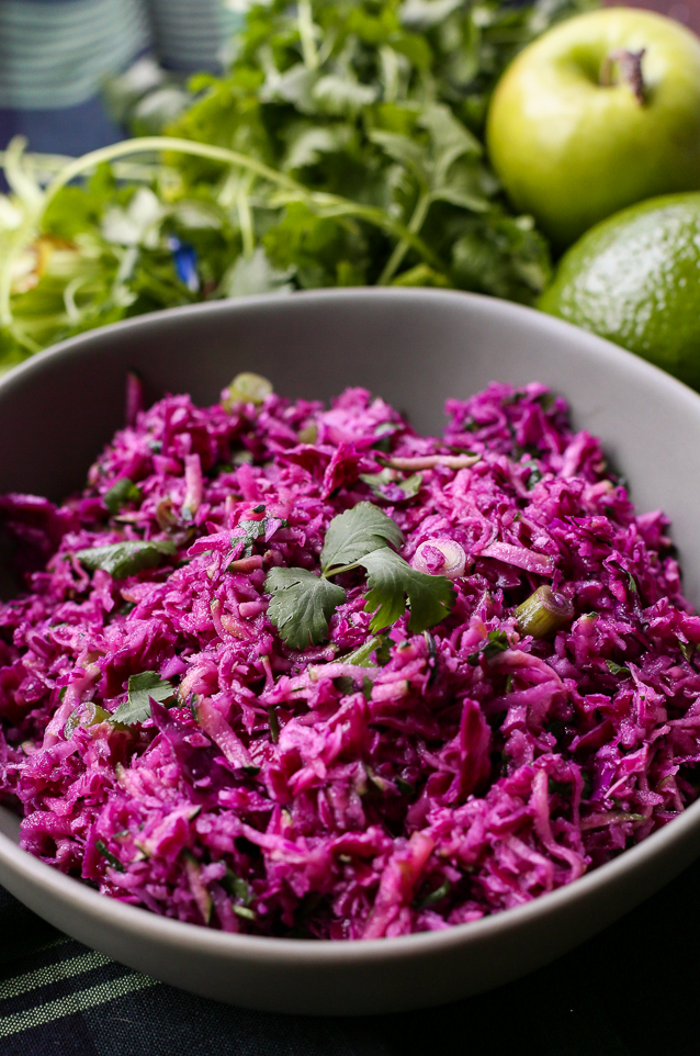 Healthy Purple Paleo Coleslaw Recipe